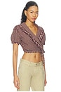 view 2 of 6 Gingham Ruffle Top in Multi Check