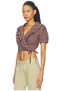 view 4 of 6 Gingham Ruffle Top in Multi Check