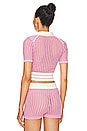 view 3 of 5 Cropped Sports Top in Blush