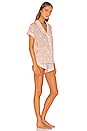 view 2 of 3 Polka Dot Short PJ Set in Rose & White Polka Dot