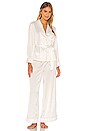 view 1 of 3 Imogen PJ Set in White Blush Piping