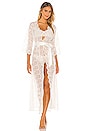 view 2 of 4 Brigitte Lace Robe in White