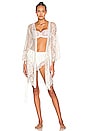 view 1 of 4 Autumn Short Lace Robe in White