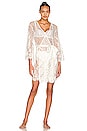view 2 of 4 Autumn Short Lace Robe in White