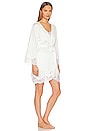 view 3 of 4 Sian Short Lace Robe in White