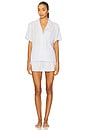 view 1 of 4 Adeline Short Pj Set in Eggshell Blue