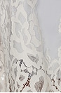 view 5 of 5 Peyton Short Robe in Ivory Lace With Eggshell Blue