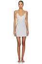 view 1 of 5 VESTIDO LENCERO PEYTON in Ivory Lace With Eggshell Blue