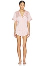 view 1 of 4 PYJAMA GRACE in Blush With White Piping