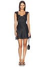 view 4 of 4 ROBE CARACO DENTELLE AMBA in Black