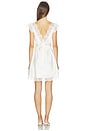 view 3 of 4 ROBE CARACO DENTELLE AMBA in White