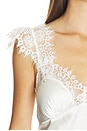 view 4 of 4 ROBE CARACO DENTELLE AMBA in White