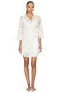 view 1 of 5 Peyton Short Lace Robe in Ivory
