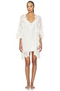view 2 of 5 Peyton Short Lace Robe in Ivory