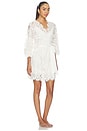 view 3 of 5 Peyton Short Lace Robe in Ivory
