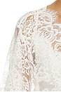 view 5 of 5 Peyton Short Lace Robe in Ivory