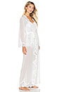 view 3 of 4 Helena Long Robe in White