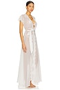 view 3 of 5 Farrah Long Lace Robe in Ivory