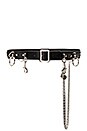 view 1 of 1 CEINTURE BONDAGE in Black With Cuban Chain