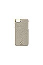 view 1 of 3 COQUE IPHONE 7 À CLIPSER in Grey Galuchat & Gold Metallic