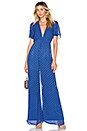view 1 of 3 x REVOLVE Marcel Jumpsuit in Navy & Gold Dot