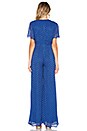 view 3 of 3 x REVOLVE Marcel Jumpsuit in Navy & Gold Dot