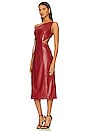 view 3 of 4 x REVOLVE Bordeaux Faux Leather Midi Dress in Red