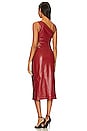 view 4 of 4 x REVOLVE Bordeaux Faux Leather Midi Dress in Red