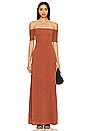 view 1 of 3 ROBE MAXI LAUR in Terracotta