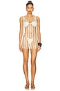 view 1 of 4 x REVOLVE Neeka Beaded Mini Dress in Ivory