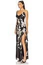 view 2 of 3 x REVOLVE Aurora Maxi Dress in Black & White Floral