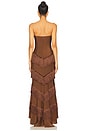 view 3 of 3 x REVOLVE Hera Fringe Maxi Dress in Chocolate Brown