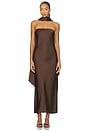 view 1 of 4 x REVOLVE Mel Midi Dress in Chocolate Brown