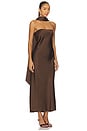 view 3 of 4 x REVOLVE Mel Midi Dress in Chocolate Brown
