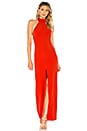 view 1 of 3 VESTIDO HALTER DIANA in Red Orange