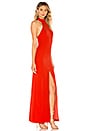 view 2 of 3 VESTIDO HALTER DIANA in Red Orange