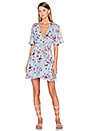 view 1 of 3 x REVOLVE Harper Wrap Dress in Blue Floral