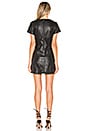 view 3 of 3 ROBE MINI EN CUIR DELPHINE in Noir
