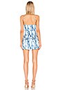 view 3 of 3 VESTIDO LINA in White & Blue Tie Dye
