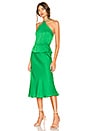 view 2 of 3 VESTIDO HALTER A MEDIA PIERNA VERDE KATRIEN in Kelly Green