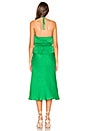 view 3 of 3 VESTIDO HALTER A MEDIA PIERNA VERDE KATRIEN in Kelly Green