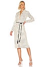 view 1 of 3 X REVOLVE Devina Midi Dress in Ivory & Black Stripe