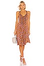 view 4 of 4 X REVOLVE Solita Dress in Brown & White Dot