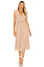 view 1 of 4 x REVOLVE Karina Midi Dress in Gold & White Dot