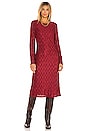 view 2 of 5 x REVOLVE Nona Long Sleeve Dress in Dark Red