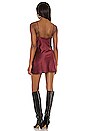 view 3 of 4 x REVOLVE Ira Mini Dress in Burgundy Polka Dot