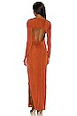 view 3 of 3 x REVOLVE Karow Maxi Dress in Rusty Brown