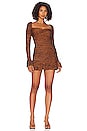 view 1 of 3 x REVOLVE Risa Mini Dress in Black & Brown Marl