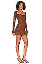 view 2 of 3 x REVOLVE Risa Mini Dress in Black & Brown Marl
