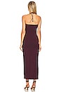 view 3 of 3 ROBE MAXI KHOURY in Burgundy